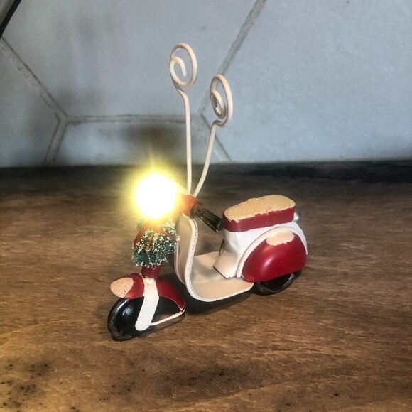 PIER 1 LED VINTAGE STYLE SCOOTER CARD/PHOTO HOLDER - Picture 6 of 8